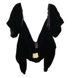 Sara Sturgeon silk blend velvet shawl NWT size 1